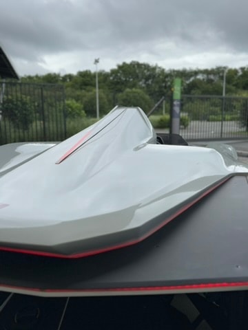 Détail de carrosserie arrière du prototype TERNARIO